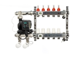 ВТП ТЕРМО-A 5 контуров, нижнее подключение, комплект коллекторов теплого пола