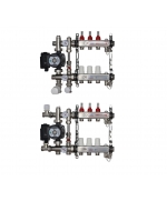 ВТП КОМПАКТ-Б.П-3 (с байпасом), комплект коллекторов  теплого пола на 3 контура