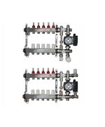 ВТП КОМПАКТ-Б.Л-5 (с байпасом), комплект коллекторов  теплого пола на 5 контура