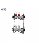 Коллекторная группа 2 контура гайки слева, электронные термометры А40.Ртн.02.НГ/ВР.ЭТ ВТП