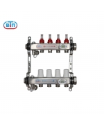 Коллекторная группа 4 контура гайки справа, электронные термометры А40.Ртн.04.ВР/НГ.ЭТ ВТП