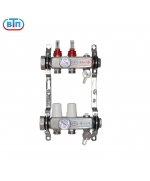 Коллекторная группа 2 контура гайки слева, БМ термометры А40.Ртн.02.НГ/ВР.БТ ВТП