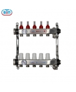 Коллекторная группа 5 контуров гайки слева, БМ термометры А40.Ртн.05.НГ/ВР.БТ ВТП