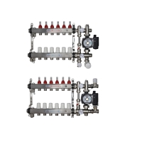 ВТП КОМПАКТ-Б.Л-6 (с байпасом), комплект коллекторов  теплого пола на 6 контура