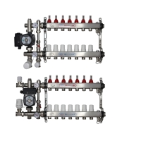 ВТП КОМПАКТ-Б.П-7 (с байпасом), комплект коллекторов  теплого пола на 7 контура