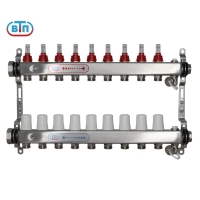 Коллекторная группа 9 контуров гайки слева А40.Ртн.09.НГ/ВР.ОТ ВТП
