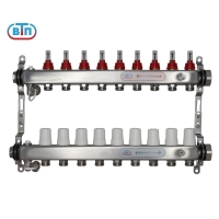 Коллекторная группа 9 контуров гайки справа А40.Ртн.09.ВР/НГ.ОТ ВТП