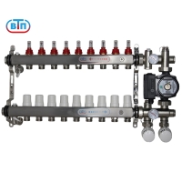 ВТП КОМБО.Л 9 контуров, комплект коллекторов теплого пола