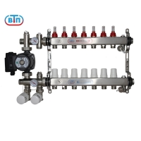 ВТП КОМБО.П 7 контуров, комплект коллекторов теплого пола