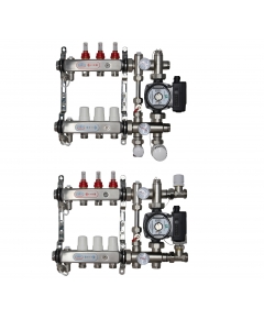 ВТП КОМПАКТ-Б.Л-3 (с байпасом), комплект коллекторов  теплого пола на 3 контура