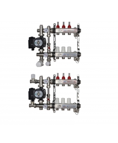 ВТП КОМПАКТ-Б.П-3 (с байпасом), комплект коллекторов  теплого пола на 3 контура