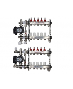 ВТП КОМПАКТ-Б.П-5 (с байпасом), комплект коллекторов  теплого пола на 5 контура