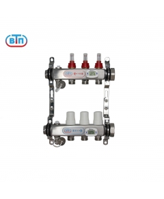 Коллекторная группа 3 контура гайки справа, электронные термометры А40.Ртн.03.ВР/НГ.ЭТ ВТП