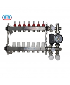 ВТП КОМБО.Л 7 контуров, комплект коллекторов теплого пола