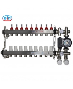 ВТП КОМБО.Л 9 контуров, комплект коллекторов теплого пола