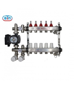 ВТП КОМБО.П 5 контуров, комплект коллекторов теплого пола