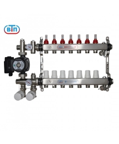 ВТП КОМБО.П 7 контуров, комплект коллекторов теплого пола