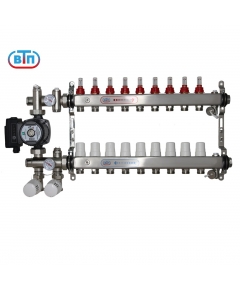 ВТП КОМБО.П 9 контуров, комплект коллекторов теплого пола