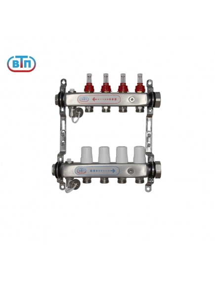 Коллекторная группа 4 контуров гайки справа А40.Ртн.04.ВР/НГ.ОТ ВТП