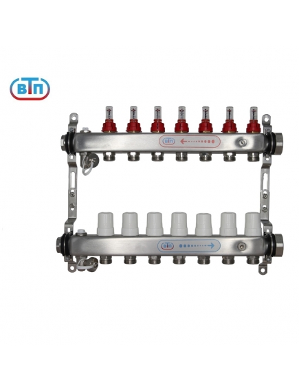 Коллекторная группа 7 контуров гайки справа А40.Ртн.07.ВР/НГ.ОТ ВТП