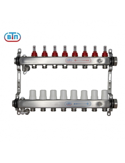 Коллекторная группа 8 контуров гайки справа А40.Ртн.08.ВР/НГ.ОТ ВТП