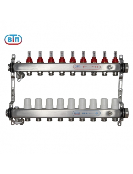 Коллекторная группа 9 контуров гайки справа А40.Ртн.09.ВР/НГ.ОТ ВТП