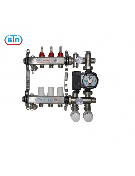 ВТП КОМБО.Л 3 контура, комплект коллекторов теплого пола