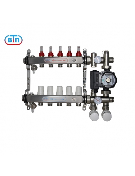 ВТП КОМБО.Л 5 контуров, комплект коллекторов теплого пола