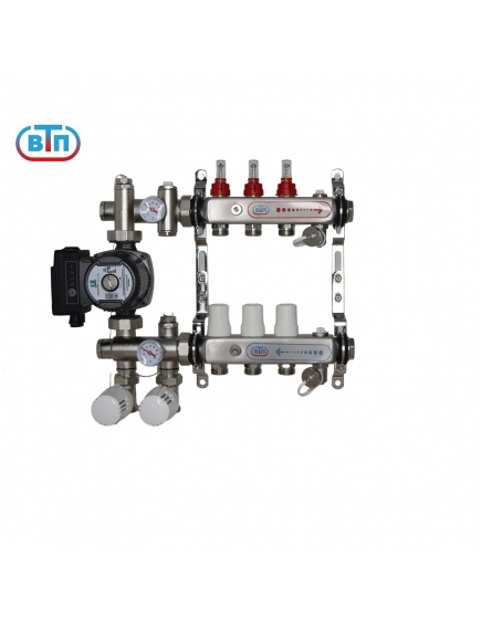 ВТП КОМБО.П 3 контура, комплект коллекторов теплого пола