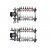 ВТП КОМПАКТ-Б.П-6 (с байпасом), комплект коллекторов  теплого пола на 6 контура