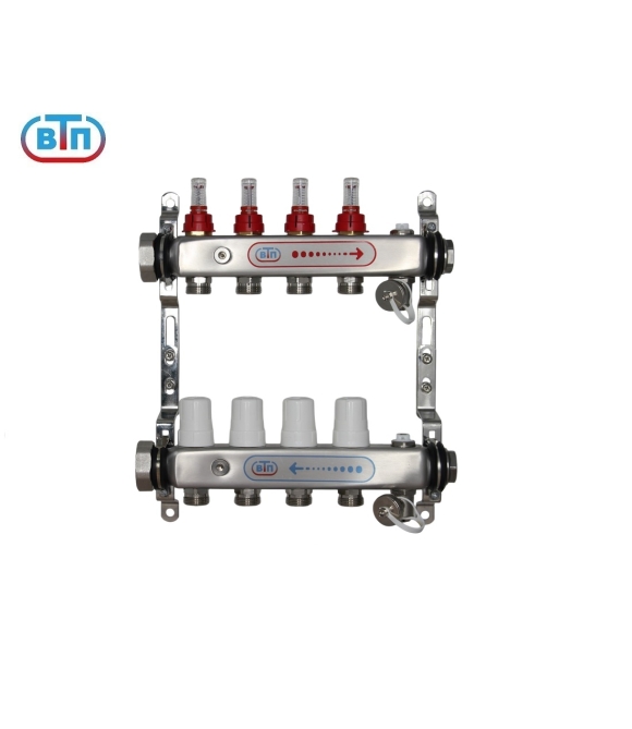 Коллекторная группа 4 контуров гайки слева А40.Ртн.04.НГ/ВР.ОТ ВТП
