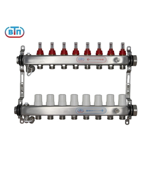 Коллекторная группа 8 контуров гайки справа А40.Ртн.08.ВР/НГ.ОТ ВТП