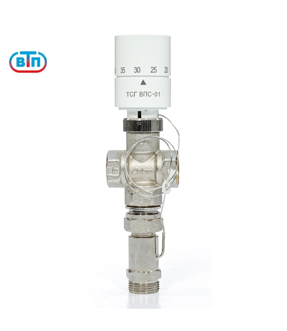 Отводной клапан с головкой ТСГВПС ОК-1ЕК2РВ для подключения контура теплого пола