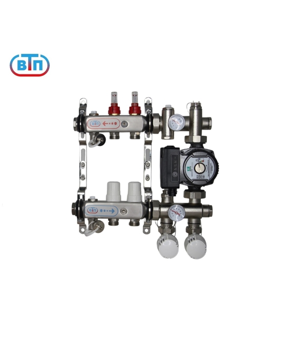 ВТП КОМБО.Л 2 контура, комплект коллекторов теплого пола